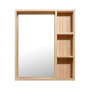 Шкаф зеркальный Runo Эко 55 см 00-00001451 лиственница