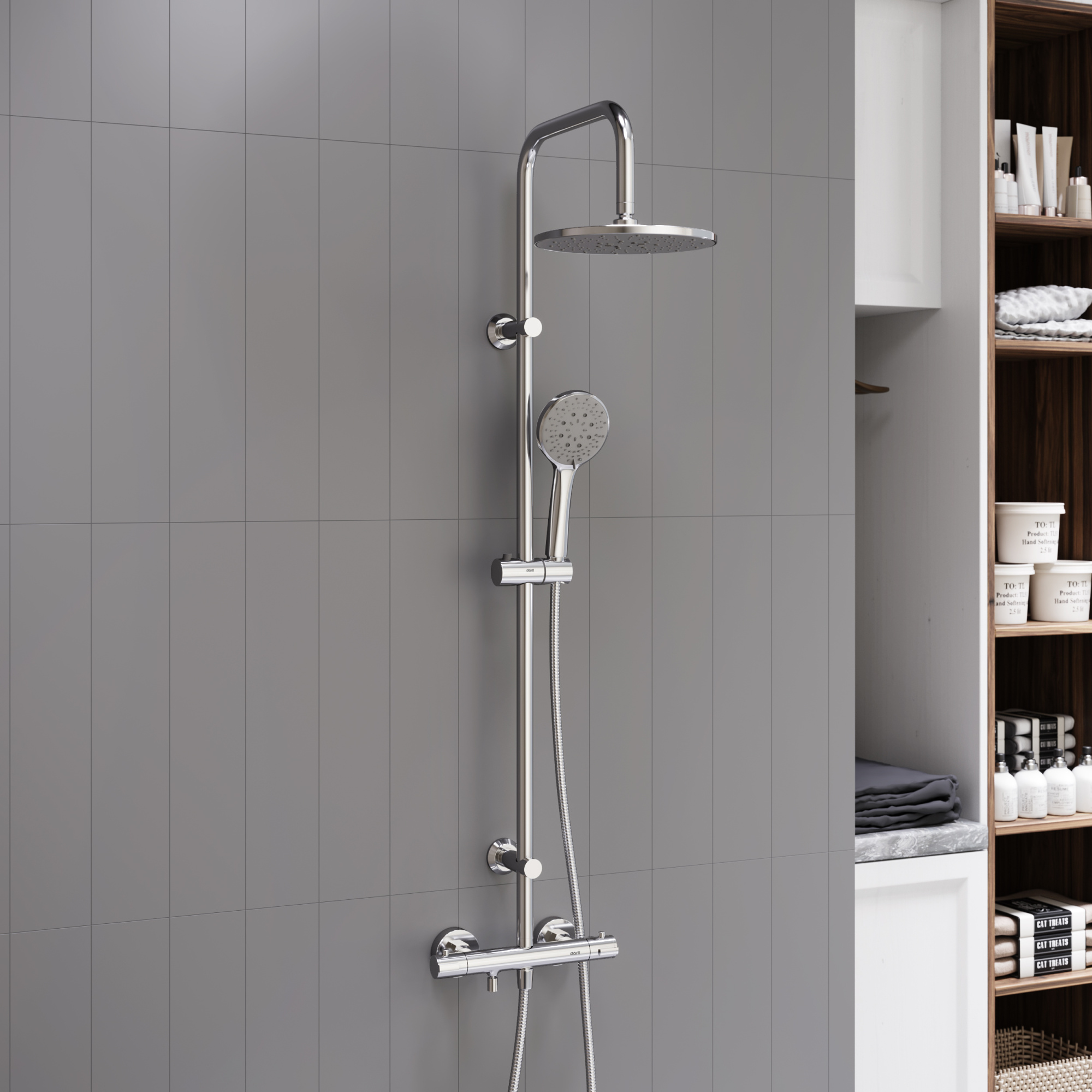 Душевая стойка Dorff Futura D0710500 хром глянцевый