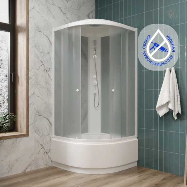 Душевая кабина Parly Effect EF921 профиль белый