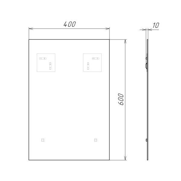 Зеркало Comforty Альба 40 см 00-00014245