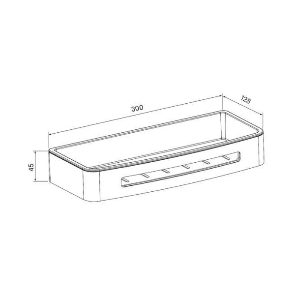 Полка хром нержавеющая сталь полир. IDDIS Optima Home SHE10SPi44 Полка хром нержавеющая сталь полир. IDDIS Optima Home SHE10SPi44