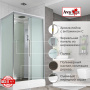 Душевая кабина с баней AvaCan 120x90 KD2912 профиль хром