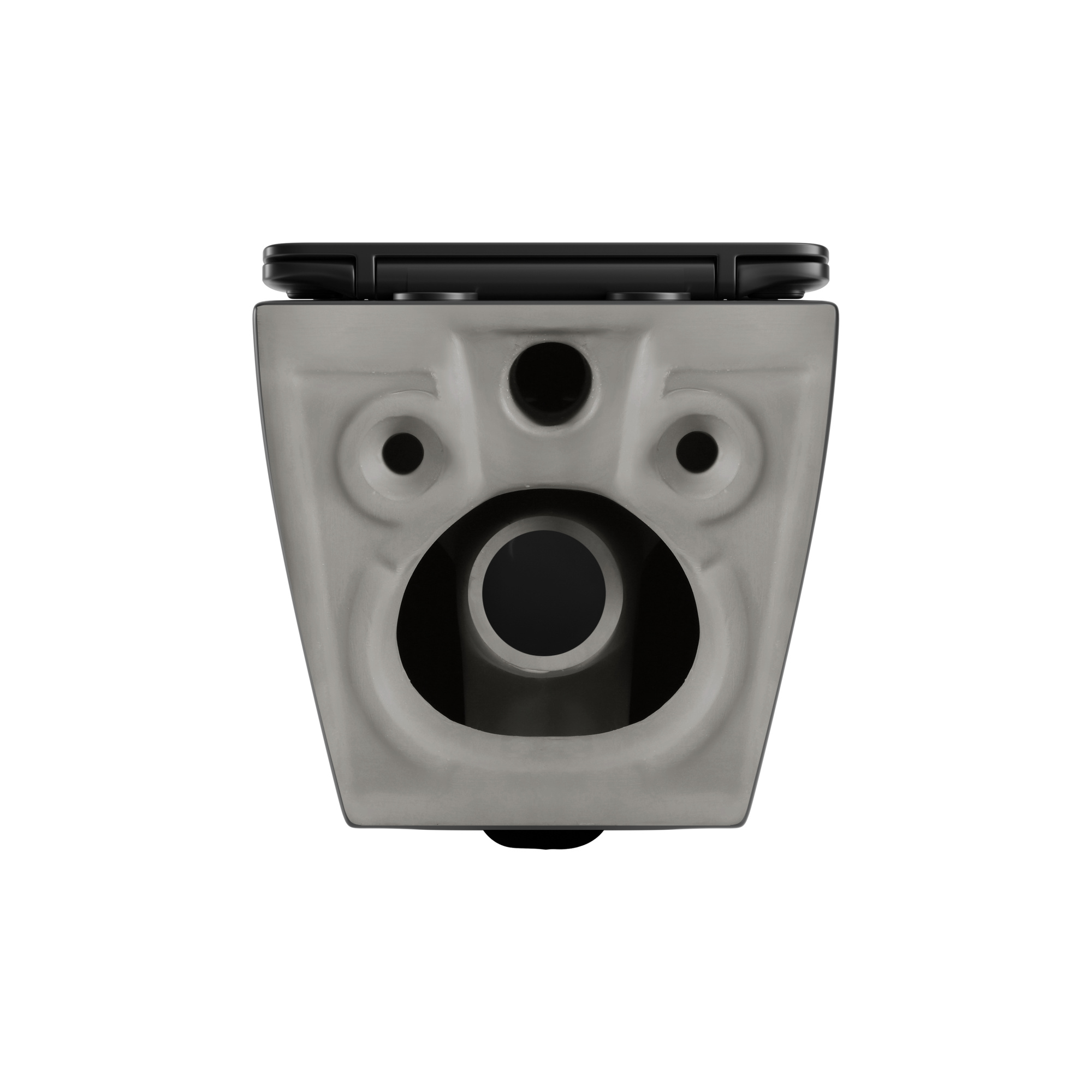 Комплект унитаз подвесной безободковый с инсталляцией и кнопкой смыва SET.SBOX7262B.2252 черный матовый