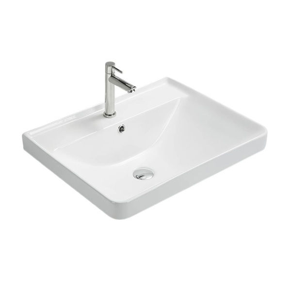 Тумба с раковиной Comforty Валдай 60 см 00-00020675 подвесная белая