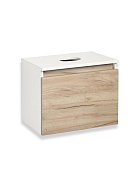 Тумба под раковину Runo Бари 50 см 00-00001373 подвесная крафт дуб