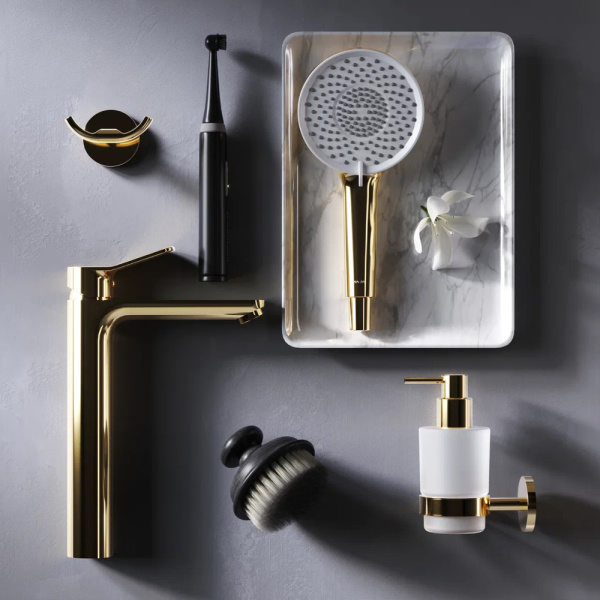 Смеситель для раковины Am.Pm X-Joy золото матовый