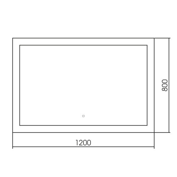 Зеркало с подсветкой, сенсорным выключателем и диммером 120x80 см ABBER  AG6107SXL-1,2 Зеркало с подсветкой, сенсорным выключателем и диммером 120x80 см ABBER  AG6107SXL-1,2