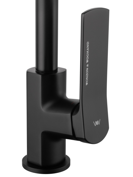 Смеситель для кухонной мойки Wonzon & Woghand WW-L1006-MB черный матовый