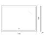 Зеркало с подогревом 110x80 см BelBagno  SPC-GRT-1100-800-LED-TCH-WARM Зеркало с подогревом 110x80 см BelBagno  SPC-GRT-1100-800-LED-TCH-WARM