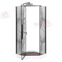 Душевой уголок AvaCan 90x195x90 PB90 профиль черный