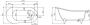 Акриловая ванна 155x76 см BelBagno  BB06-1550 белый Акриловая ванна 155x76 см BelBagno  BB06-1550 белый