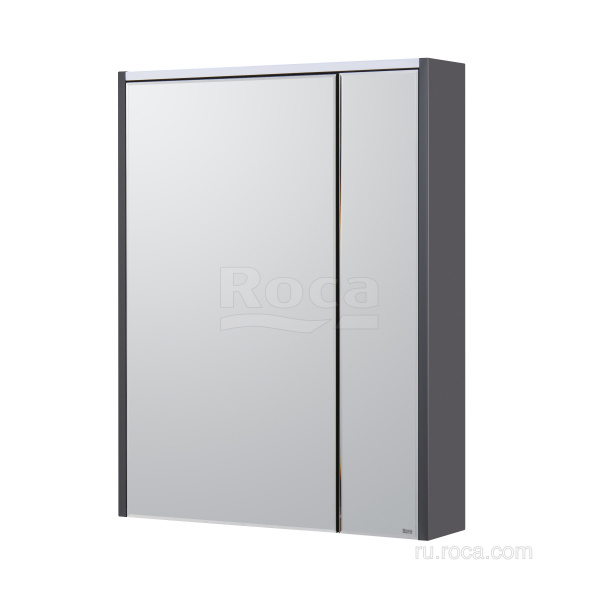 Зеркальный шкаф Roca Ronda 60 белый глянец/черный ZRU9302968 Зеркальный шкаф Roca Ronda 60 белый глянец/черный ZRU9302968