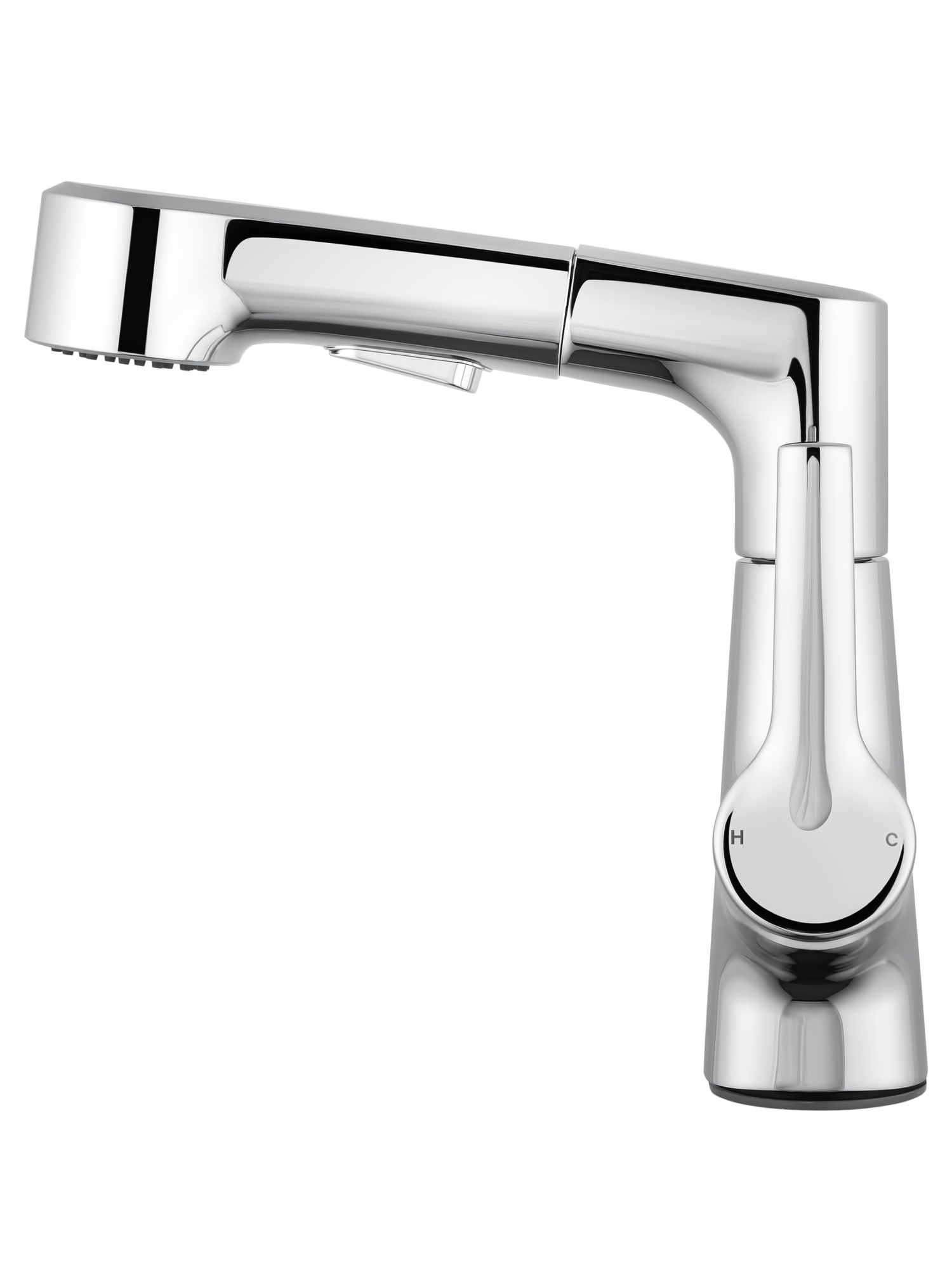 Смеситель для раковины с гигиеническим душем Wonzon & Woghand WW-121B108-CR хром глянцевый