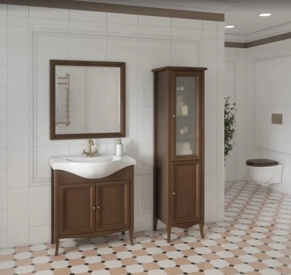 Тумба с раковиной Caprigo Lion 80 см 38311-036.000.00.20 напольная орех античный