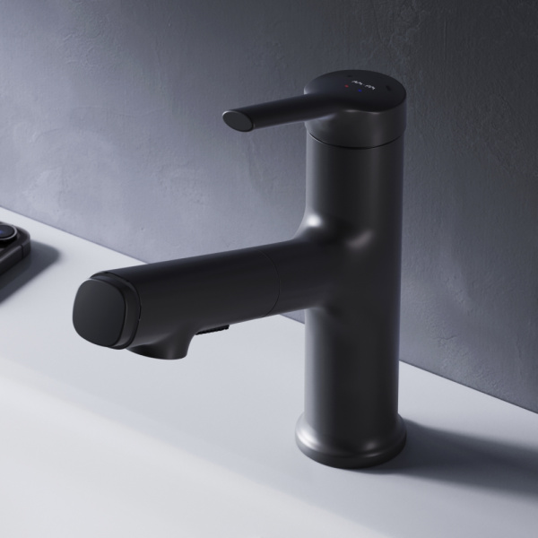 Смеситель для раковины Am.Pm X-Joy черный матовый