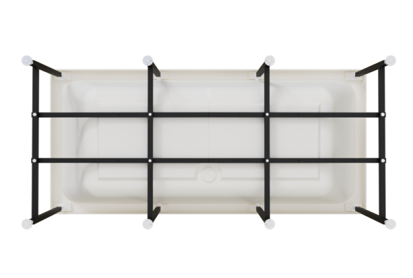 Ванна акриловая Radomir Патрисия 185x85 1-01-0-0-1-333 белая пристенная с каркасом