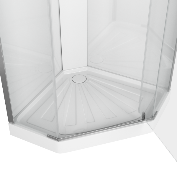 Душевая кабина Ceruttispa 90x225 CHIKA901T профиль хром