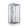 Душевая кабина с баней AvaCan 100x100 Z1910 профиль хром