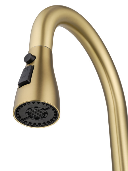 Смеситель для кухонной мойки Wonzon & Woghand WW-121E201B-BG золото брашированный