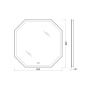 Зеркало с подогревом 80x80 см BelBagno  SPC-OTT-800-800-LED-TCH-WARM Зеркало с подогревом 80x80 см BelBagno  SPC-OTT-800-800-LED-TCH-WARM