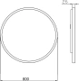 Зеркало Armadi Art Vallessi круглое с подсветкой сенсорная кнопка 80 см IP24 545/2 Зеркало Armadi Art Vallessi круглое с подсветкой сенсорная кнопка 80 см IP24 545/2