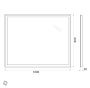 Зеркало с LED подсветкой 100x80 см BelBagno  SPC-GRT-1000-800-LED-BTN Зеркало с LED подсветкой 100x80 см BelBagno  SPC-GRT-1000-800-LED-BTN