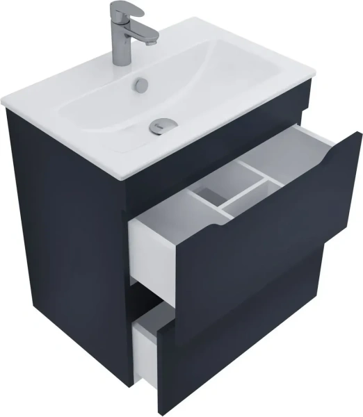 Тумба под раковину Aquanet Практика 60 см 00330458 подвесная маренго