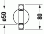 Полотенцедержатель поворотный 47 см DURAVIT Starck T 0099414600 Полотенцедержатель поворотный 47 см DURAVIT Starck T 0099414600