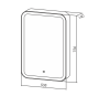 Зеркало-шкаф 50 см с LED подсветкой Silver Mirrors Фиджи 50 левый/правый LED-00002362 Зеркало-шкаф 50 см с LED подсветкой Silver Mirrors Фиджи 50 левый/правый LED-00002362