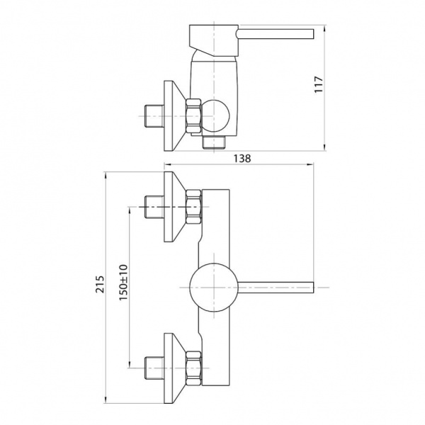 Смеситель для душа Koller Pool ORION OR0400 Смеситель для душа Koller Pool ORION OR0400