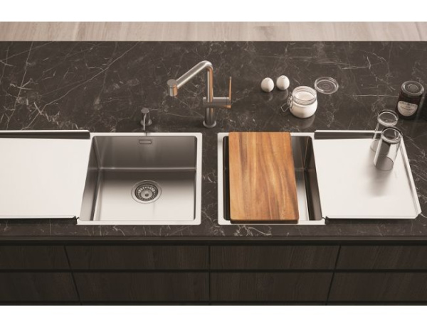 Мойка стальная 44x44 ALVEUS KOMBINO 1118877 брашированная сталь