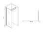 Душевая перегородка 120x200 ABBER Immer Offen AG61120 профиль хром стекло прозрачное Душевая перегородка 120x200 ABBER Immer Offen AG61120 профиль хром стекло прозрачное