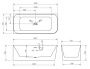 Акриловая ванна ABBER AB9331-1.6 L Акриловая ванна ABBER AB9331-1.6 L