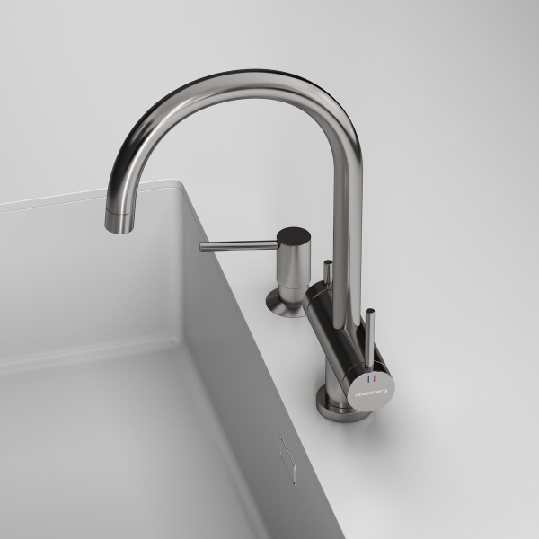 Смеситель для кухонной мойки Abelsberg Aera AWF70029CH хром глянцевый