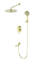 Душевой комплект встраиваемый Wonzon & Woghand Frame WW-88939010-BG золото брашированный