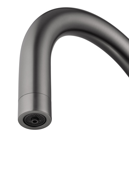 Смеситель для кухонной мойки с подключением фильтра Wonzon & Woghand WW-3211-BGG темный графит брашированный