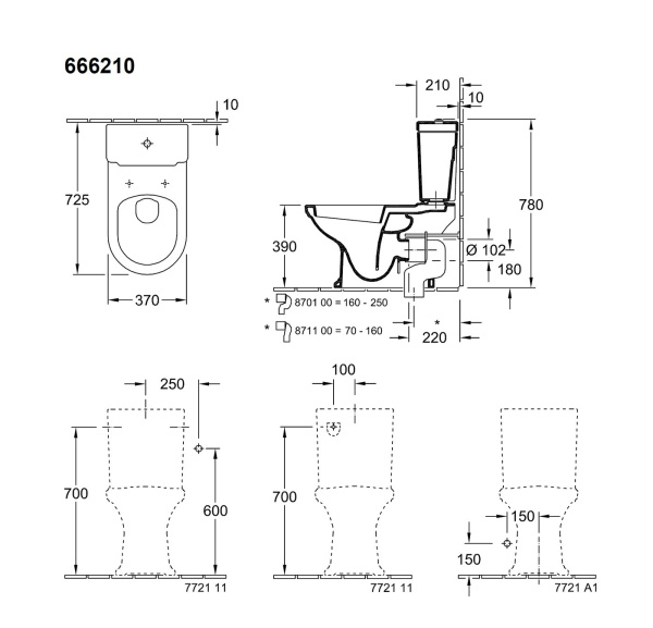 Бачок для унитаза Villeroy & Boch Hommage 772111R1