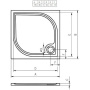 Душевой поддон из литьевого мрамора RIHO Kolping DB31 100x80 белый и сифон DB3100500000000 Душевой поддон из литьевого мрамора RIHO Kolping DB31 100x80 белый и сифон DB3100500000000