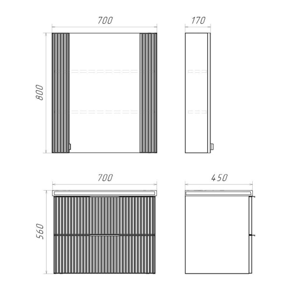 Тумба с раковиной Comforty Лима 70 см 00-00019212 подвесная антрацит