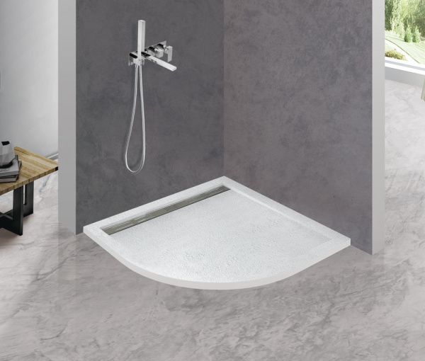 Поддон из искусственного мрамора 90x90 см Cezares  TRAY-AS-R-90-30-W белый Поддон из искусственного мрамора 90x90 см Cezares  TRAY-AS-R-90-30-W белый