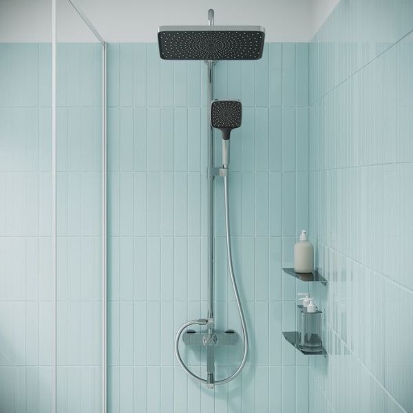 Душевая система с тропическим душем и изливом IDDIS Parker PARSB3Fi06 хром Душевая система с тропическим душем и изливом IDDIS Parker PARSB3Fi06 хром