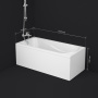 Акриловая ванна AM.PM Sense 150x70 W76A-150-070W-A