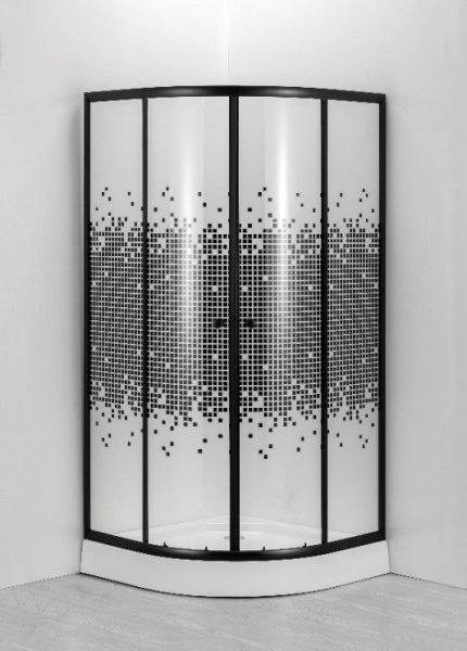 Душевой уголок 80x80 Niagara NG-003-14 BLACK с поддоном Душевой уголок 80x80 Niagara NG-003-14 BLACK с поддоном