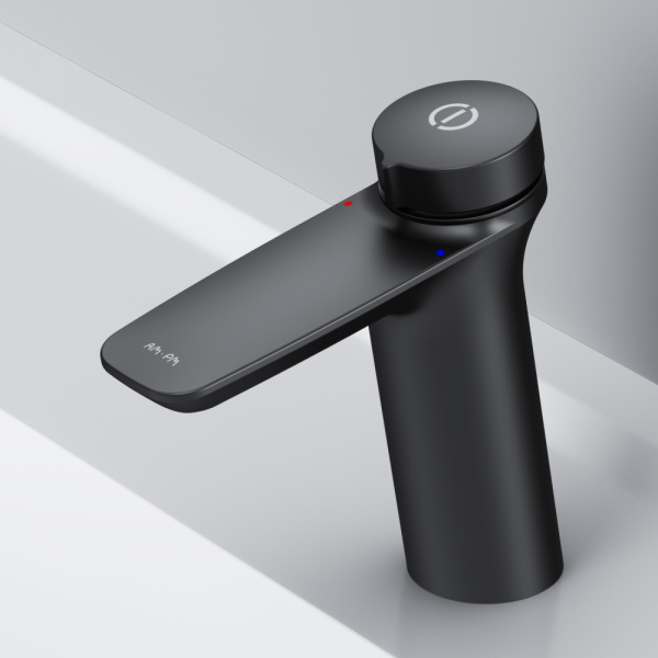 Смеситель для раковины с термостатом Am.Pm Inspire V2.0 черный матовый