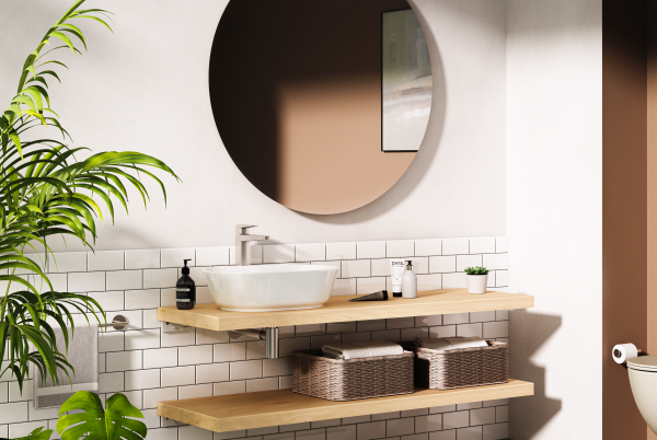 Смеситель для раковины VitrA Root Square A42733EXP хром глянцевый