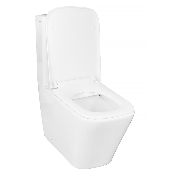 Унитаз-компакт Azario Quadro AZ-2175 безободковый с микролифтом