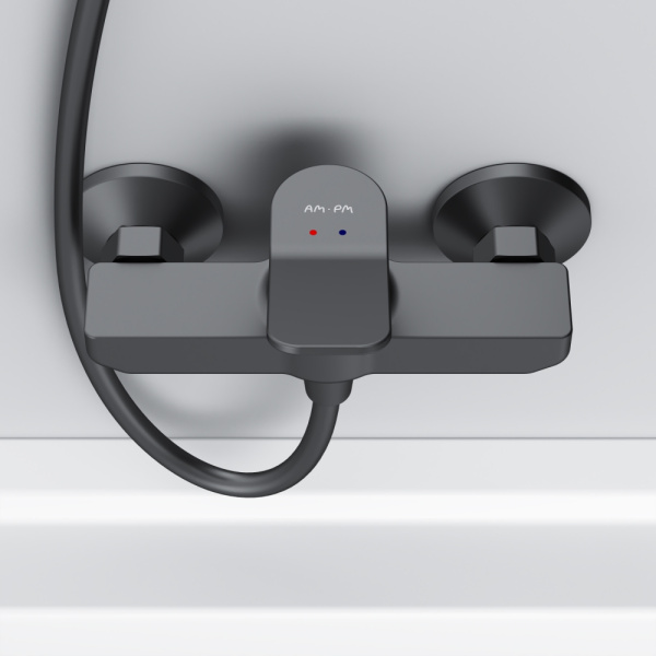 Смеситель для ванны Am.Pm X-Joy F85A20022 черный матовый