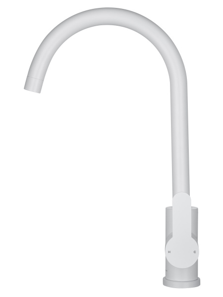 Смеситель для кухонной мойки Wonzon & Woghand WW-AE4554-MW белый матовый