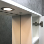 Шкаф зеркальный Comforty Модена М 90 см 00-00001641 R белый с подсветкой