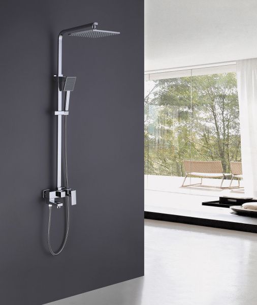 Душевая стойка ABBER Daheim AF8216 с изливом хром Душевая стойка ABBER Daheim AF8216 с изливом хром